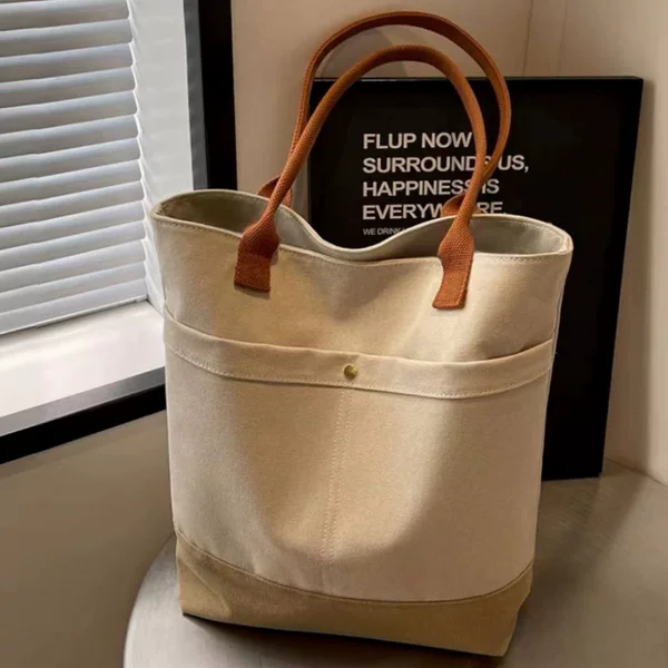 Large-capacity Tote Canvas Bag for Work and Going Out High-value Commuting All-match Art Student Book One-shoulder Cloth Bag