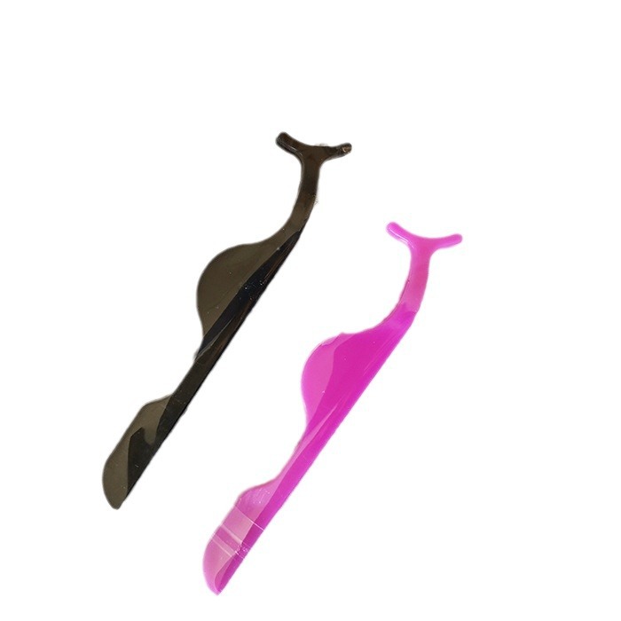 Aplicador y pinzas para pestañas postizas, de plástico multifunción