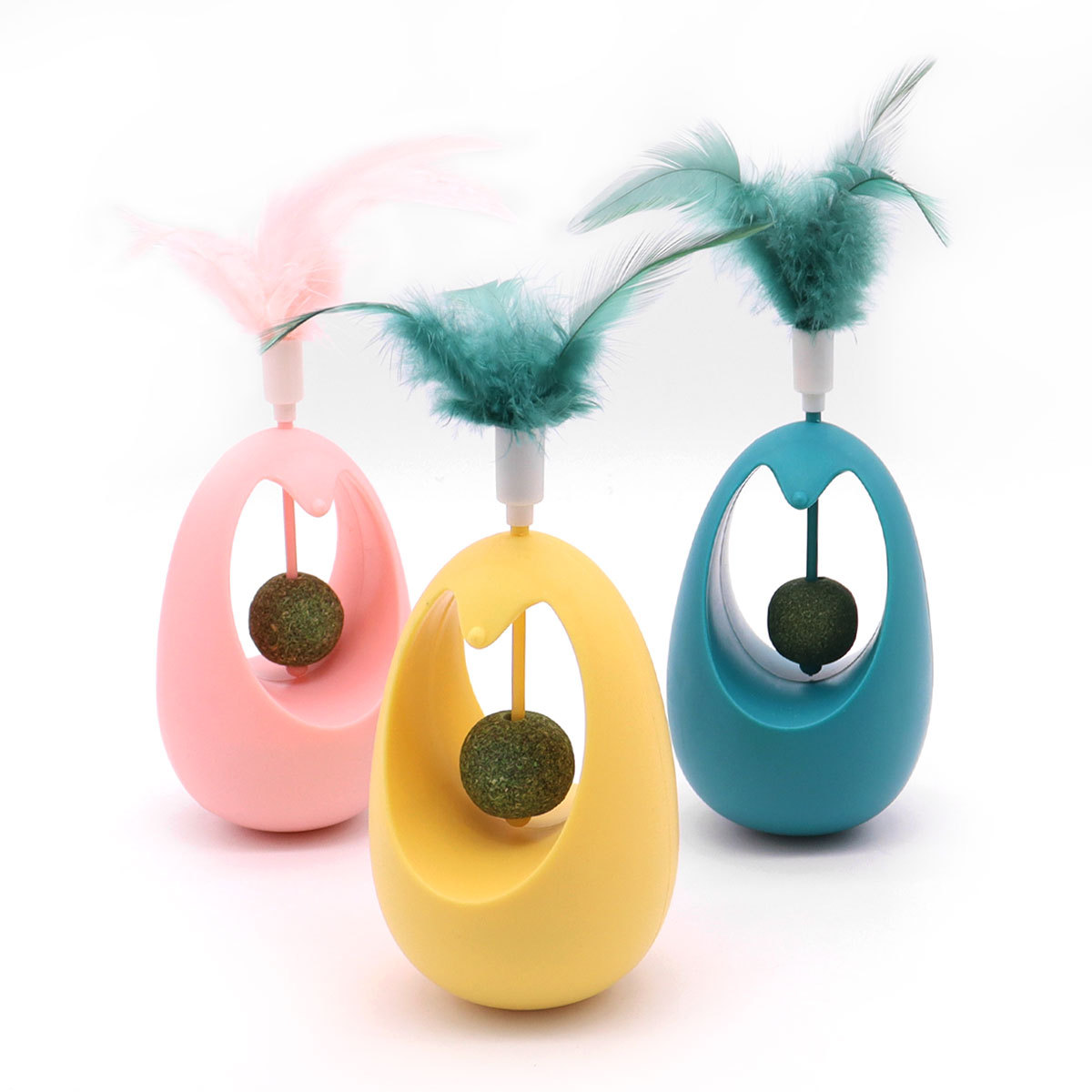 Juguetes para gatos, plumas que alivian el aburrimiento, palo para gatos, vaso, juguetes para gatos con bolas de menta, molares para gatos, suministros para mascotas