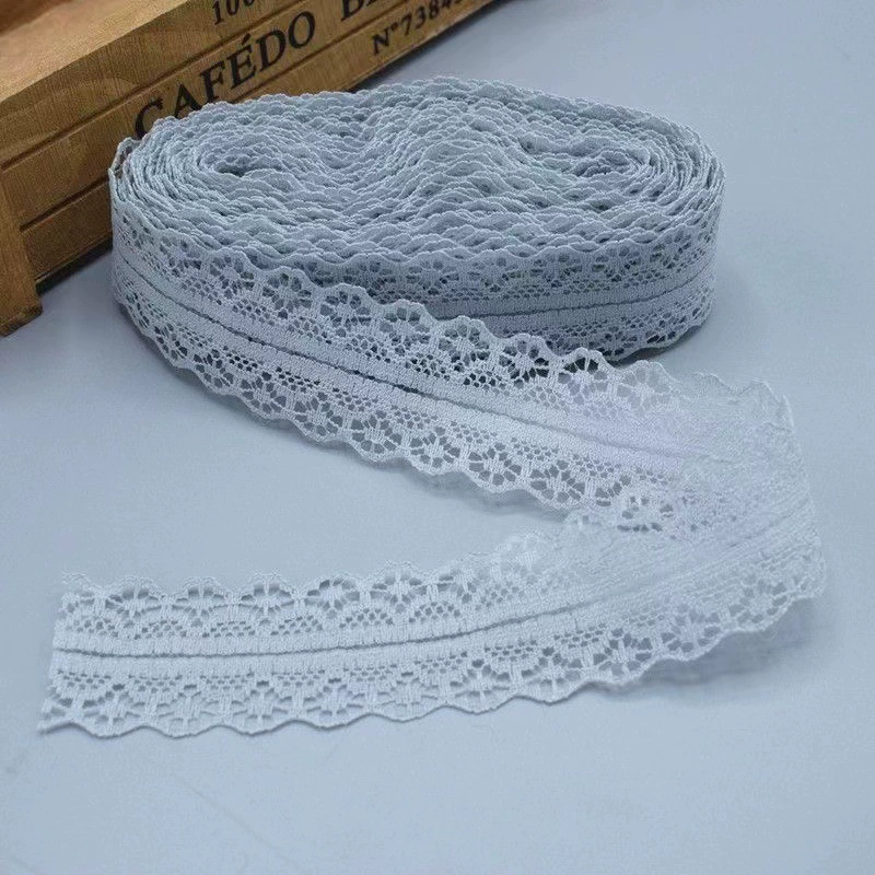 Lace Trim Model 1658-2, Polyester, 3 cm Width, 400 yd Roll, 30 Colors