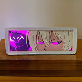 元气少女缘结神巴卫纸雕灯可充电插电电池款遥控触摸变色跨境摆件