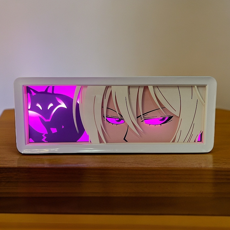 Vitality Girl Fate God Bawei Paper Carving Lamp Rechargeable Plug-In Battery Remote Control Touch Color Changing Cross-Border Ornament