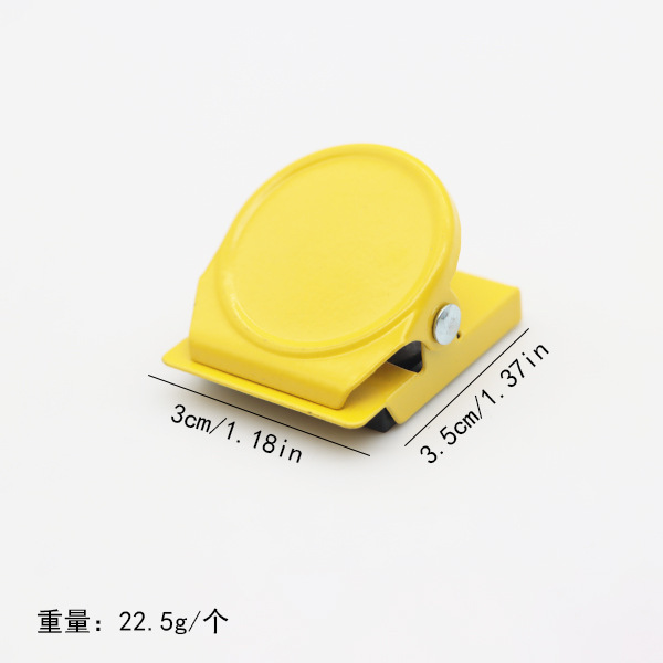 跨境糖果色强力磁吸夹子磁性冰箱贴彩色金属便签夹磁铁照片夹批发|undefined