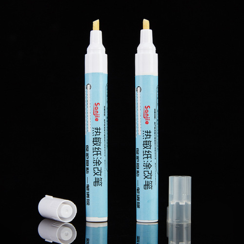Thermal paper correction pen, correction liquid eraser, express delivery invoice, privacy correction, thermal print paper, document, takeout order form
