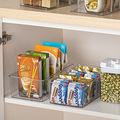 厂家直供4格桌面整理储物盒透明可拆卸食物茶包化妆品分类收纳盒