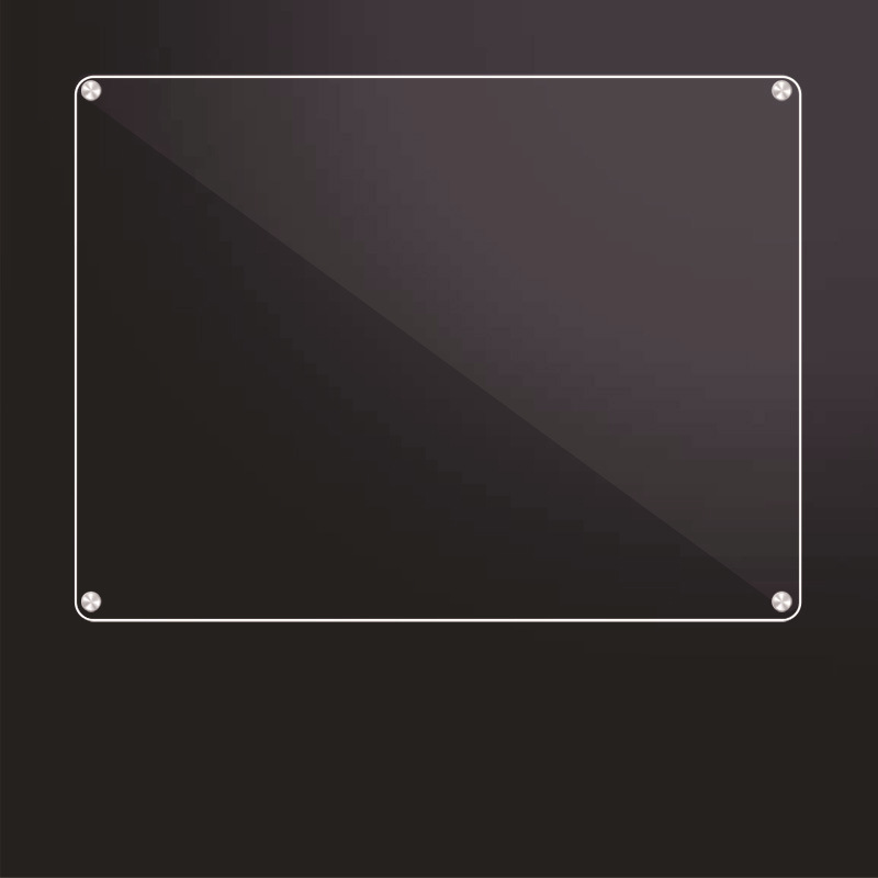 Imán de refrigerador magnético acrílico transfronterizo, notas de trabajo simples, horario de la semana, tablero de exhibición transparente para el hogar