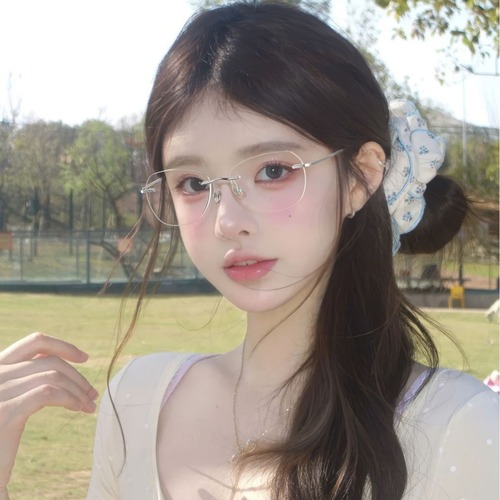 Designer Sunglasses with Frameless Style for Women - Model 2316, Pure Titanium, Lightweight, Minimalist Face Frame, Danyang Wholesale