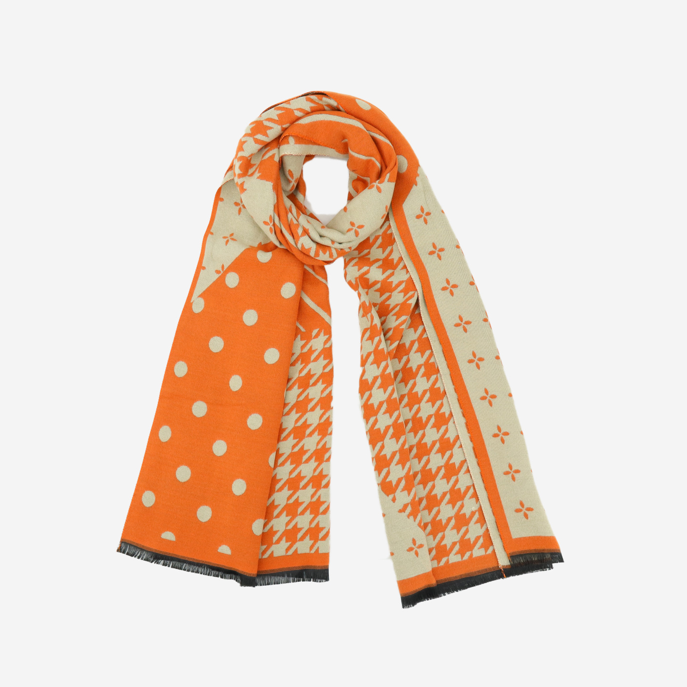 Otoño e Invierno nuevo cachemir-como houndstooth Simple bufanda de los hombres de las mujeres calientes del todo-fósforo de moda bufanda al por mayor de los hombres