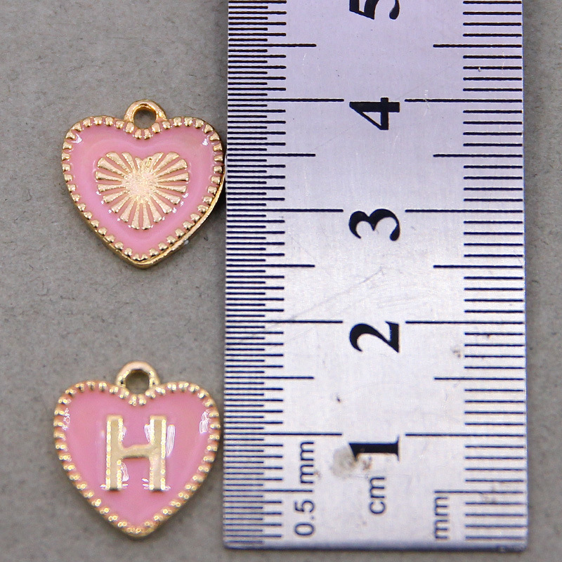 37g Weight Pendant Jewelry Making Type DIY Jewelry Accessories Classification 1 Set Alloy Letter Heart Shape Pendant