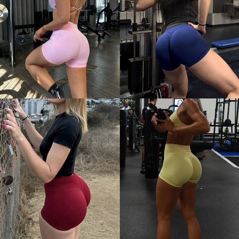 Latte Girls DF Shorts High Waist Slimming Tight Seamless Hip Yoga Pants Training Sports Fitness Three-point Pants Latte Girls DF Shorts High Waist Slimming Tight Seamless Hip Yoga Pants Training Sports Fitness Three-point Pants