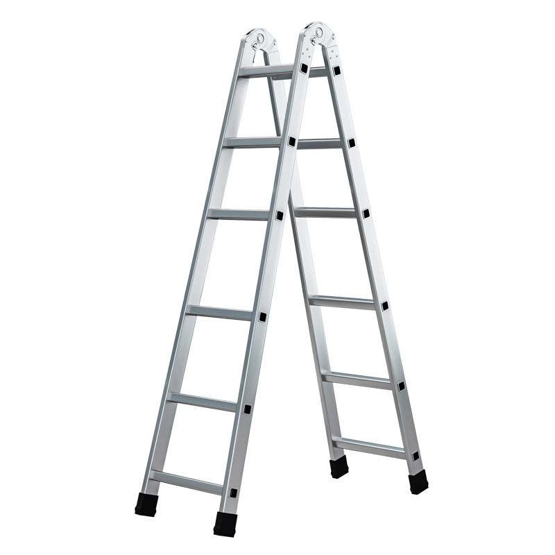 Escalera Tubería galvanizada para exteriores Espesar Escalera en espiga de articulación portátil multifuncional Escalera móvil Escalera de escalada
