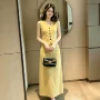 气质正式夏季马甲连衣裙