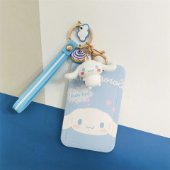 Bus card protector, student meal card case, campus-style Instagram-inspired design for both boys and girls, ID holder, access card cover, and keychain combo