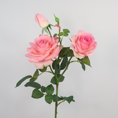 European-style realistic simulation hand-feel moisturizing rose bouquet 3-head lychee rose home decoration wedding floral fake flowers
