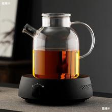 玻璃烧水壶耐高温加厚透明煮水茶壶电陶炉家用养生水果花茶壶套装