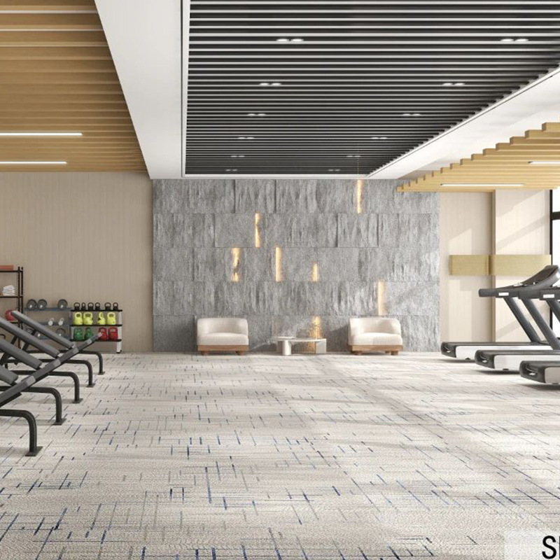 Hotel piso sala de reuniones alfombra Akmin resistente al fuego impresión sucia alfombra comercial salón de baile personalizado