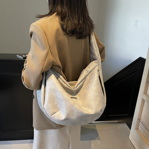 Fashionable niche new style bag Ruiying women's tote bag diagonal cross Korean simple shoulder bag 2024 new style