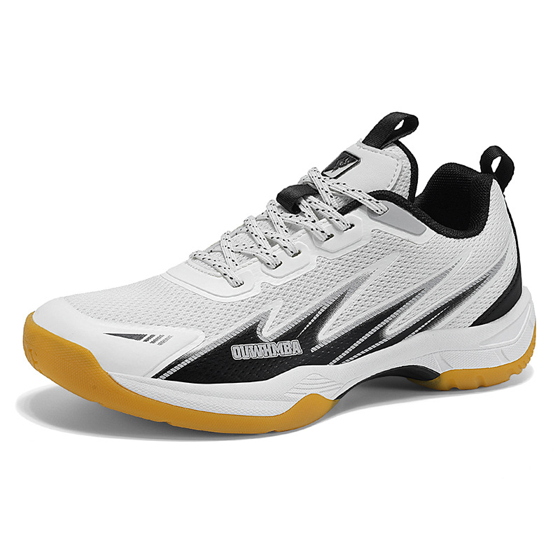 Nuevos zapatos de bádminton transfronterizos para parejas respirables y amortiguadores, tenis, voleibol, tenis de mesa, zapatos de entrenamiento deportivo