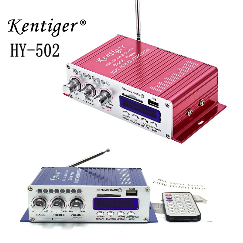 Hy-502 Small Power Amplifier USB Card Display Radio Small Power Amplifier Mp3 Computer Desktop Power Amplifier