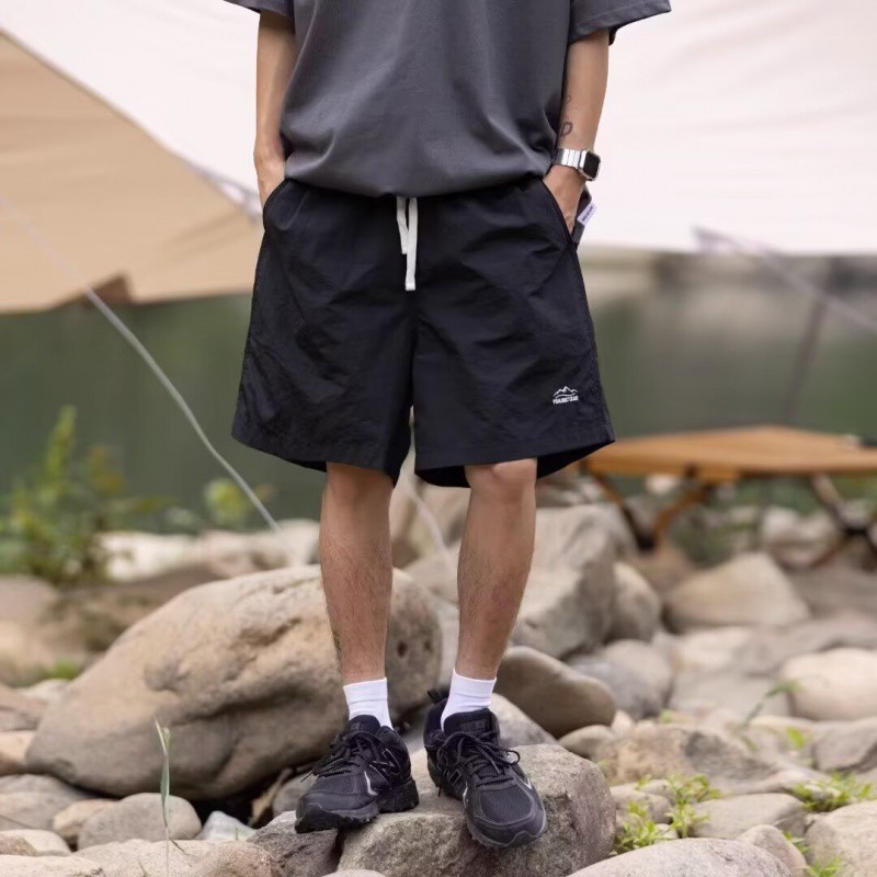 Summer Japanese travel solid color quick dry trousers