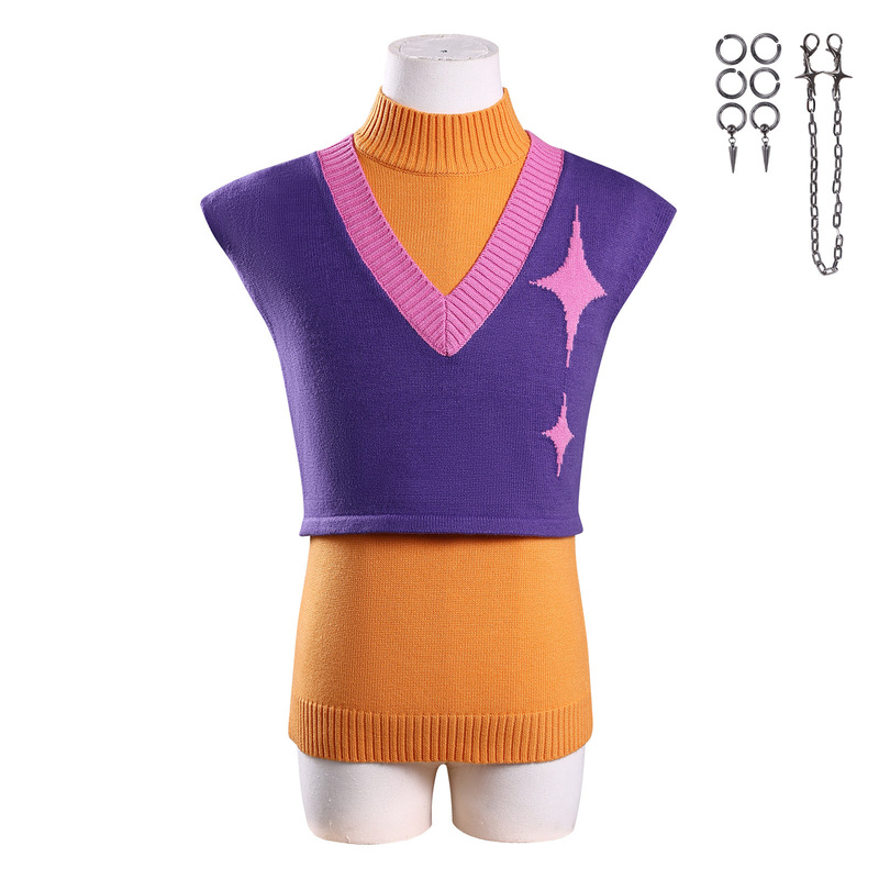 跨境新款K-POP猎魔女团cos服恶魔男团Baby常服Mystar常服cosplay|undefined
