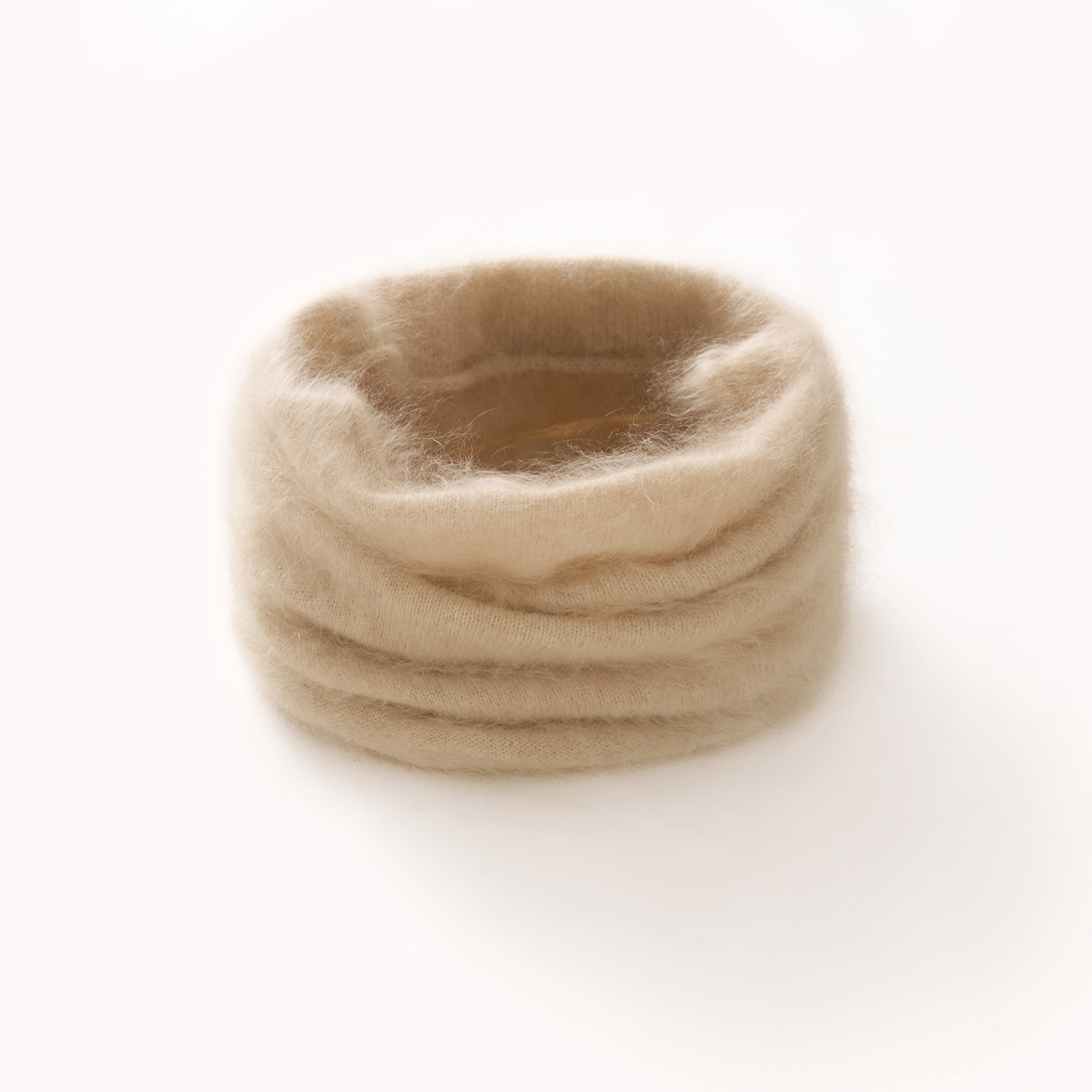 100% Pure Cashmere, Skin-Friendly, Soft and Waxy, Warm Knitted Cashmere Neck Scarf for Women in Stock