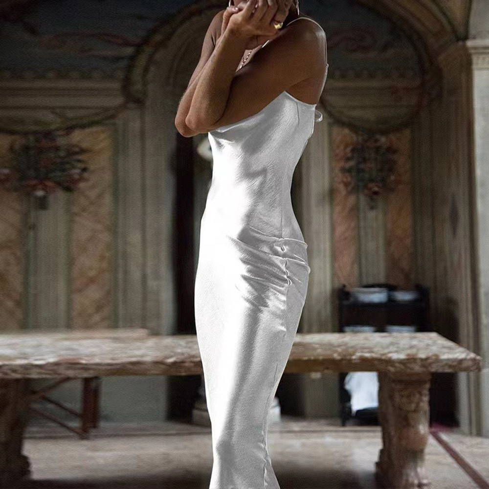 Women's Backless Suspender Fishtail Dress For Evening Cocktail_voghion.com