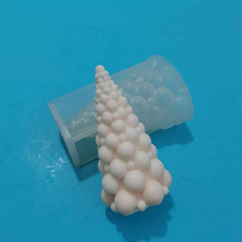 クリスマス立体泡球クリスマスツリーシリコン金型diy香薫石膏ろうそく金型置物bk8267|undefined