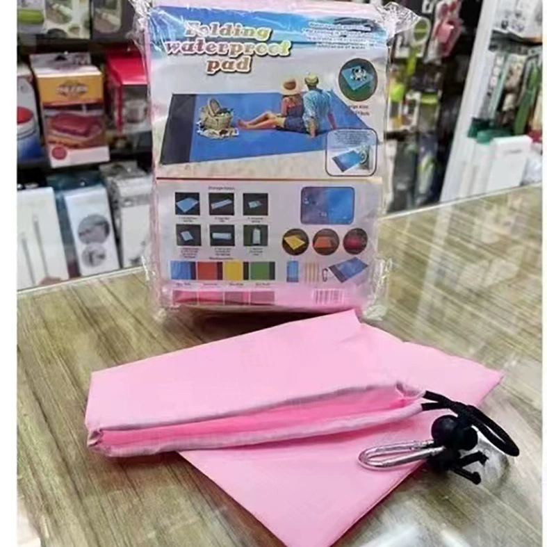 Портативный складной коврик для пикника из полиэстера, влагостойкий коврик, водонепроницаемый пляжный коврик, производитель прямых продаж, пляжный коврик для кемпинга на открытом воздухе