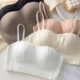New 2024 One-piece Non-marking Underwear Women's Small Chest Push-up Large Upper Bracing Anti-sagging Non-rims Breathable Bra