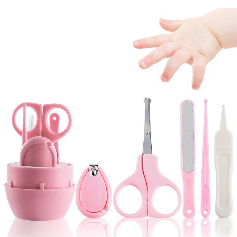 Baby Nail Clipper Care Set Newborn Baby Anti-Pinch Nail Clipper Kidsren's Nail Clipper 5-Piece Set