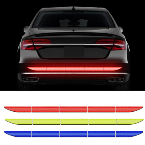 Cross-border long reflective car sticker for rear trunk decoration, car decal, anti-collision and rear-end collision warning sticker