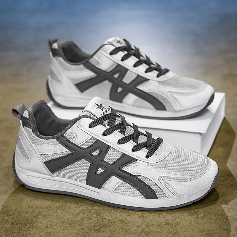 2026 verano nuevo estilo de moda transpirable tendencia de malla ligera y cómoda suela suave hombre casual versátil tendencia de zapatos Gump