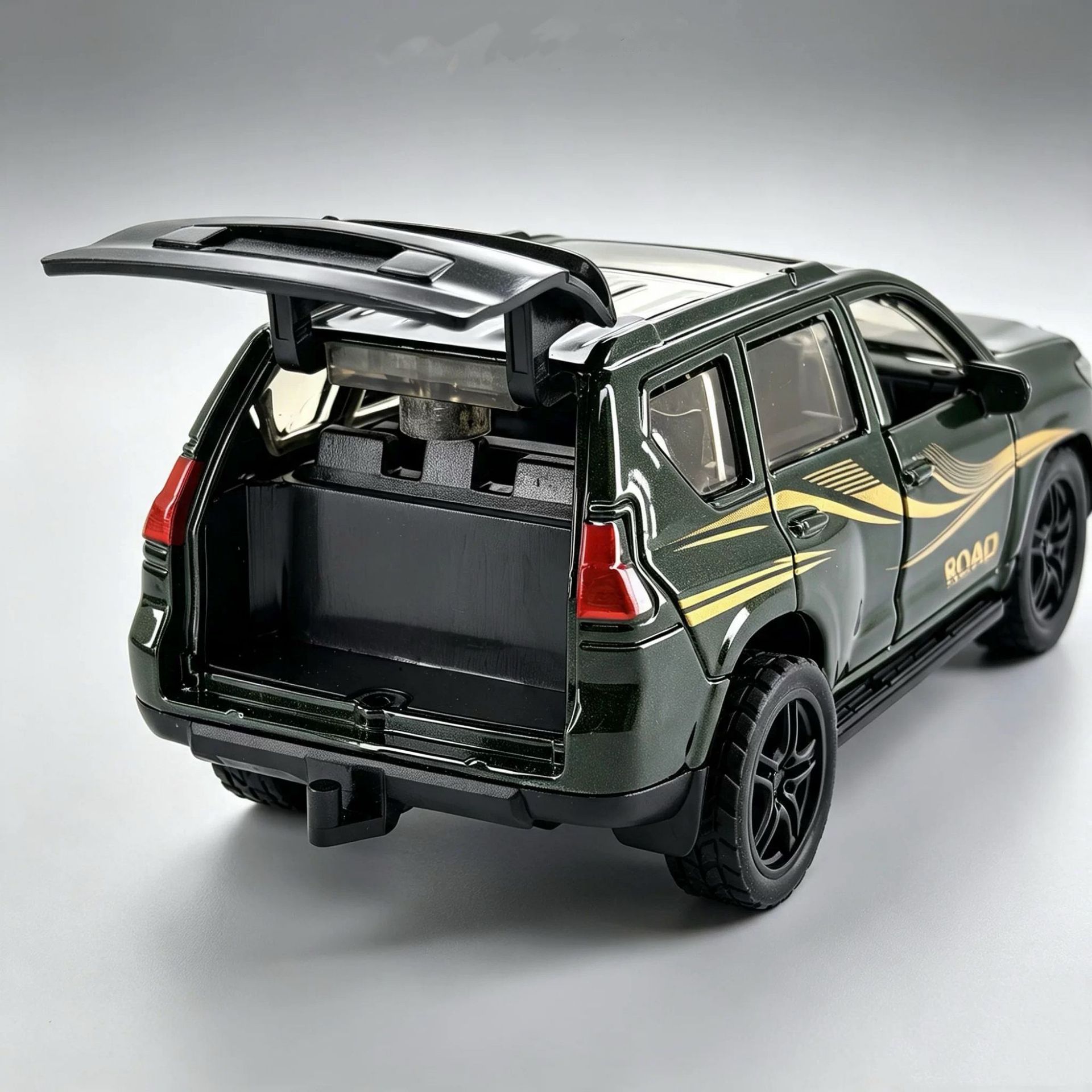 (Modelo de coche de aleación) 1/36, SUV todoterreno, juguete metálico para niños con puertas que se abren, coche pequeño, adorno para máquina de garras image 3