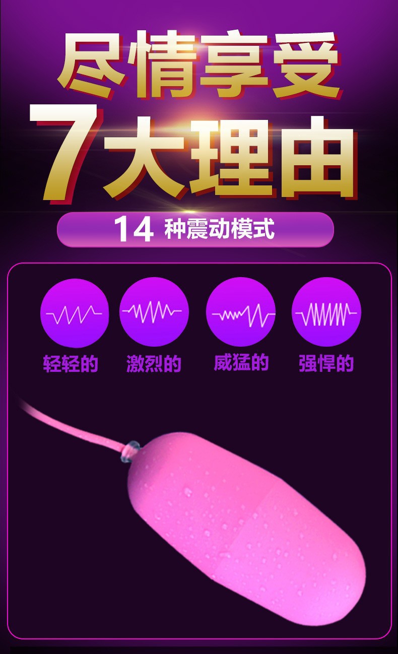 Wearable Vibrating Egg for Women, USB Dual-Motor Remote App Control, Purple ABS — detail image 14