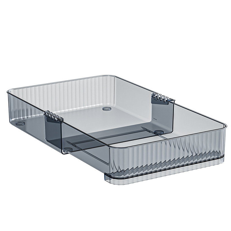 Xinle Retractable Drawer Storage Box Cabinet Tableware Classification Box Transparent Plastic Storage Box Cosmetics Miscellaneous Box