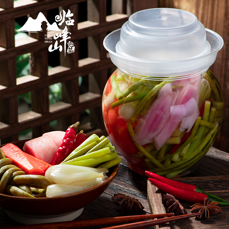 老坛子活泡菜四川泡菜什锦800g即食酸萝卜眉山泡菜儿时泡菜下批发