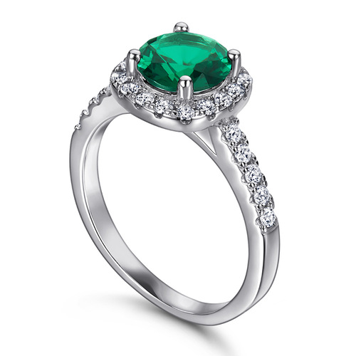 Tonglin 925 sterling silver ring women's opal ring red corundum colored zircon ring index finger ring engraving manufacturer on behalf of