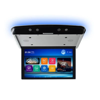 Cross-Border 15.6inch Car Ceiling-Mounted Tv Monitor Android 13 System Ips USB Car Rear Seat Entertainment