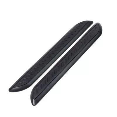 General Motors Front and Rear Bumper Imitation Carbon Fiber Stripe Anti-Collision Strip Protective Strip Anti-Scratch Strip for Car Body (Qapı və bamper qoruyucu zolaqlar) - black2pcs