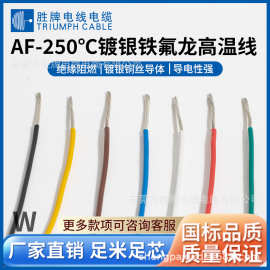 现货批发耐磨电子高温线 AF-250氟塑料电线电缆 镀银氟塑料高温线