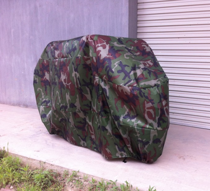 190t Camouflage Silver-Coated Motorcycle Cover Electric Car Cover Body Car Clothing Sun Protection Sunshade Rainproof