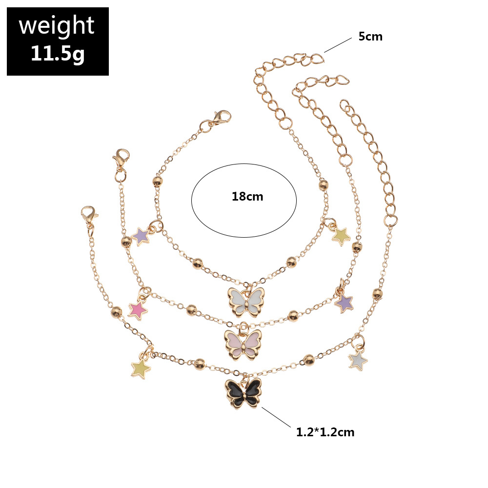 Wholesale Jewelry Dripping Oil Butterfly Children's Necklace Nihaojewelry display picture 2