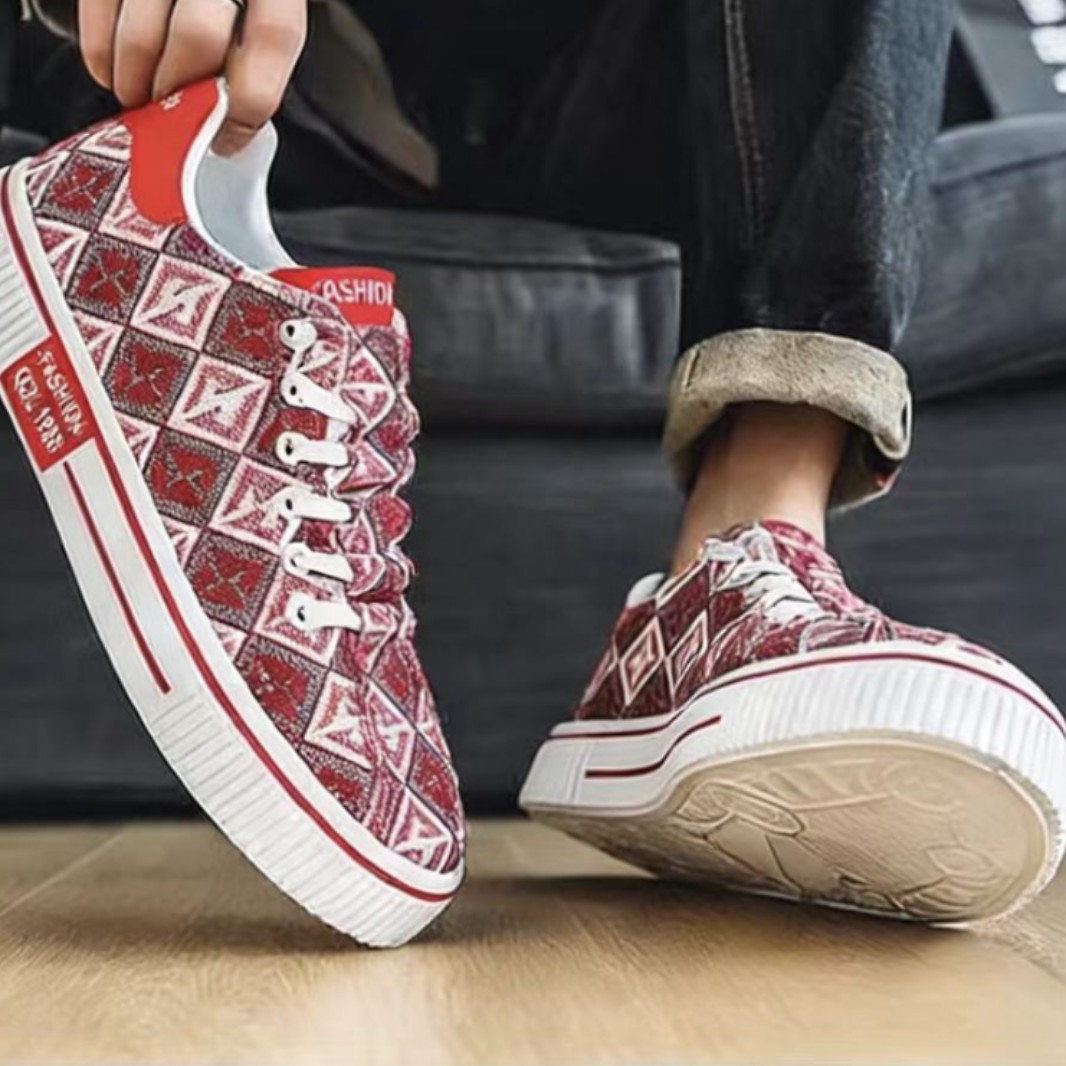 Zapatos de lona de moda para hombres, zapatos de skate para hombres, zapatos casuales simples transpirables y cómodos, zapatos de hombre transfronterizos. image 5