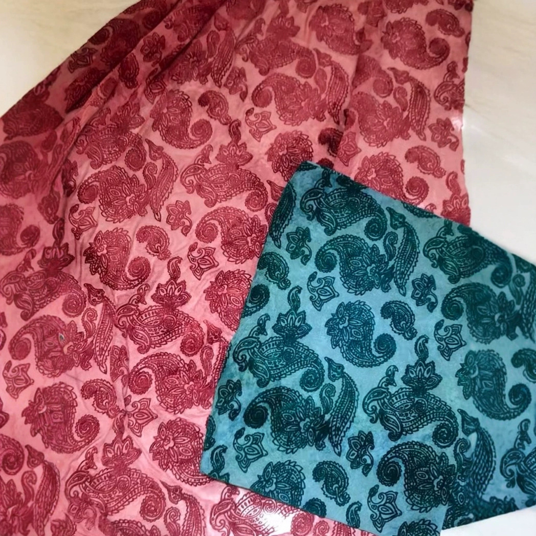 国风新中式上衣连衣裙旗袍舞服植绒扎染提花针织弹力网布底面料