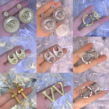 范家2025新款复古重工美杜莎耳钉回纹美人头高级感耳钉耳饰跨境批