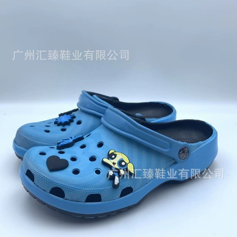 2025 nuevo monstruo Shrek padre-hijo conjunto agujero zapatos de playa tarjeta ventilada moda zapatillas transpirables