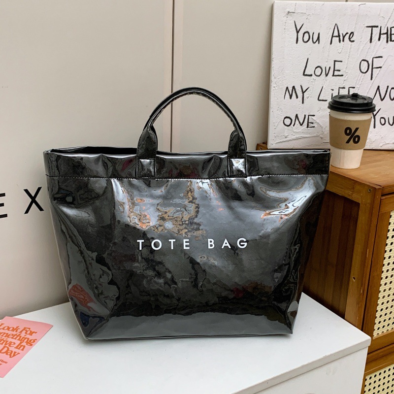 クロスボーダー起爆杜邦紙アルファベットトートバッグ2025新作透明シンプル大容量ハンドバッグレトロ女性カバン