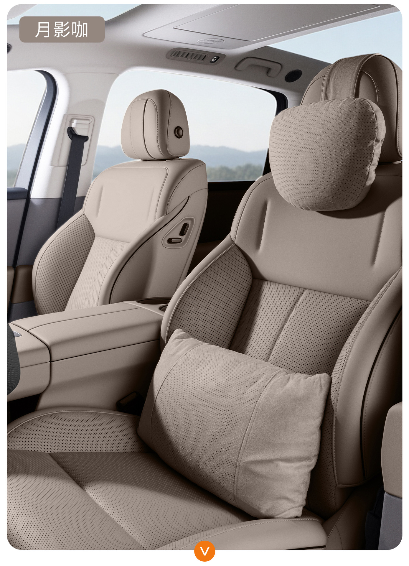 Car Headrest, Neck Pillow, Lumbar Support, Car Cushion for Mercedes-Benz, Sleeping Pillow, Deer Skin Velvet Car Accessories for All Seasons