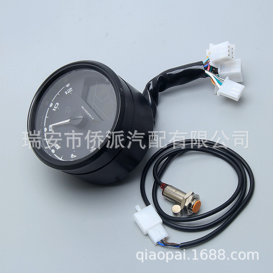 Modified Motorcycle Baboon Lcd Instrument Universal Electronic Tachometer Fuel Gauge Odometer Speedometer Led Fuel Meter